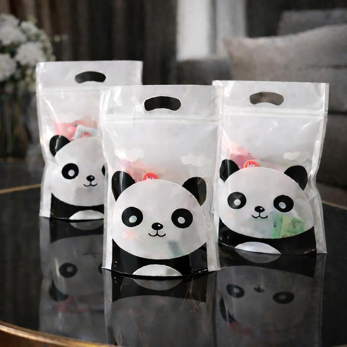 Small Random Ziplock Goodie Pouches With Handle For Gifting, Return Gifts, Birthday, Baby Shower, Party Pouches | Chocolate & Dry Fruit Packing, Gifting Pouch