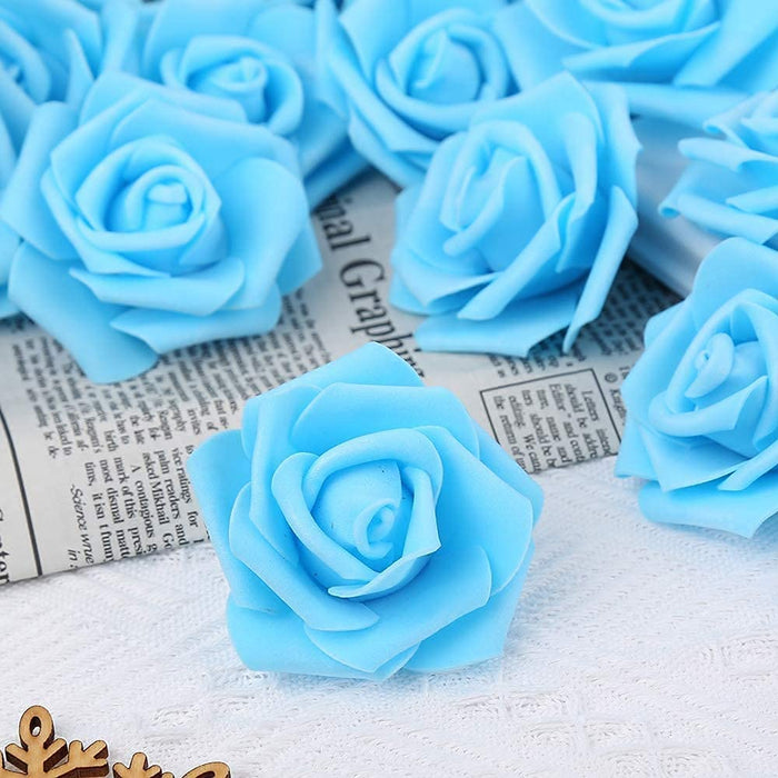 Artificial Floating Rose Flower Head Foam Big Fake Beach Water Flowers, Pooja Thali, Festival and Events, Home, Table, Badroom, Pooja room, Diwali decoration items and Diy Craft