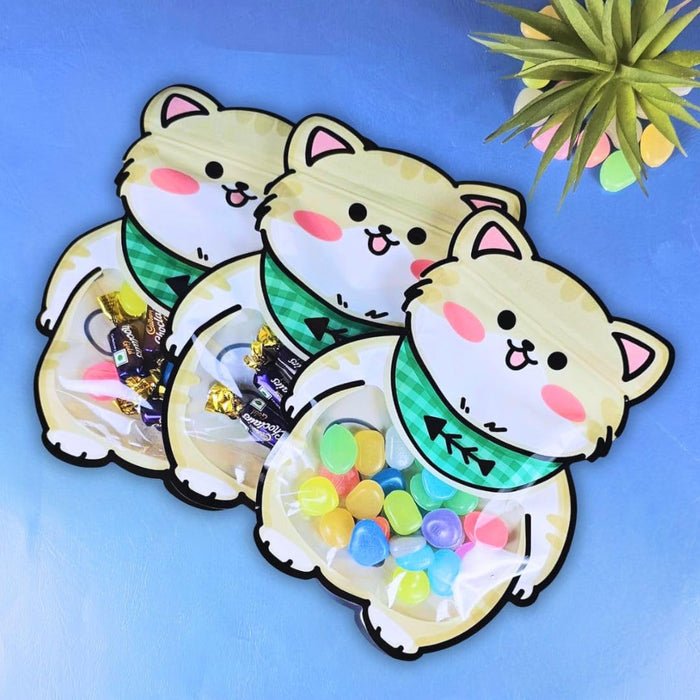 Animal Design Ziplock  Pouches  For Gifting, Return Gifts, Birthday, Baby Shower, Party Pouches | Chocolate & Dry Fruit Packing