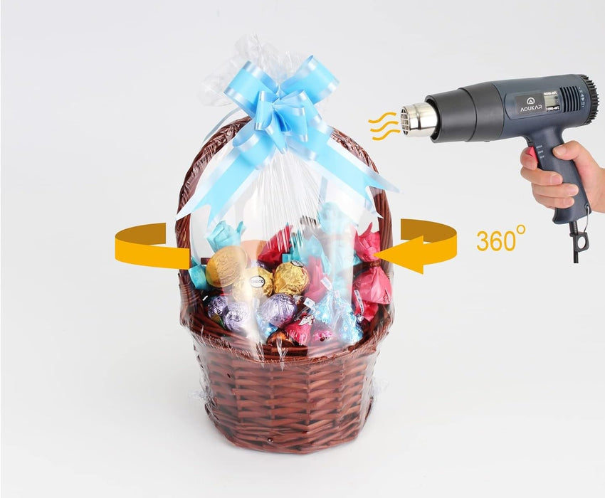 Gift Wrapping Vacuum Sheet Shrink Sheet Transparent Roll,Gift Cover, Packing Materials to wrap wedding Valentine gifts.