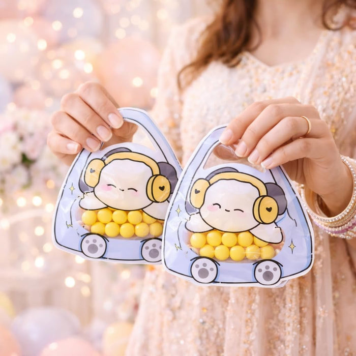 Cartoon Gift Pouch for Kids, Cute Animal Candy Bag, Return Gift Bag for Birthday, Baby Shower, Decorative Goodie Bag for Chocolates & Gifts, Traveling pouch