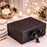(26 x 21 x 11 cm) Multipurpose Decorative Folding Paper Cardboard/Rigid Box with satin ribbon,DIY Box for Gift Hamper,Valentine Gifting,Wedding gifing.