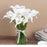 Artificial Flower Rubber Lily Sticks for Bouquet Wedding Decoration, DIY Artificial Garland Supplies Lilly Flower Sticks.