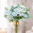 Artificial Peony Rose Flower Bunch for - Home, Office, Bedroom, Balcony,Table Display, Living Room Decoration and Craft Corner- (Without Vase)