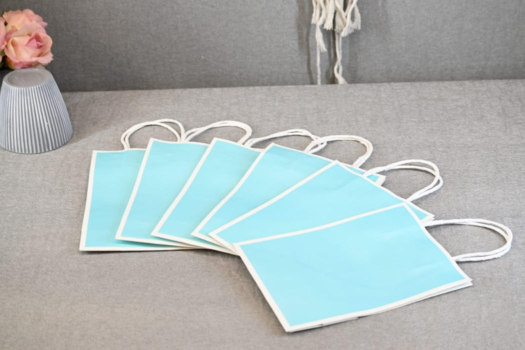 Small Size  (21 X15 X8 cm) Paper Bags With Handle Gift Paper bag, Carry Bags, gift For Valentine Gifting, marriage Return Gifts, Birthday, Wedding, Party, Season's Greetings