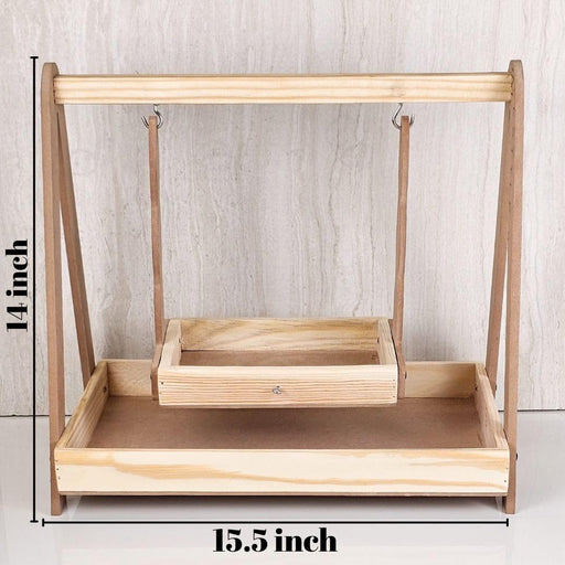 Premium Wooden Folding/Foldable Jhula Swing for Baby shower , Balgopal Krishna Janmashtami | Traditional Palna for Laddu Gopal, Kanhaji Pooja, Home Mandir Temple Festival Decoration (Wooden Jhula)