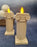 6 pcs Flameless and Smokeless Decorative Pillar Design Acrylic led Candle(Pack of 6)