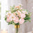 Artificial Peony Rose Flower Bunch for - Home, Office, Bedroom, Balcony,Table Display, Living Room Decoration and Craft Corner- (Without Vase)