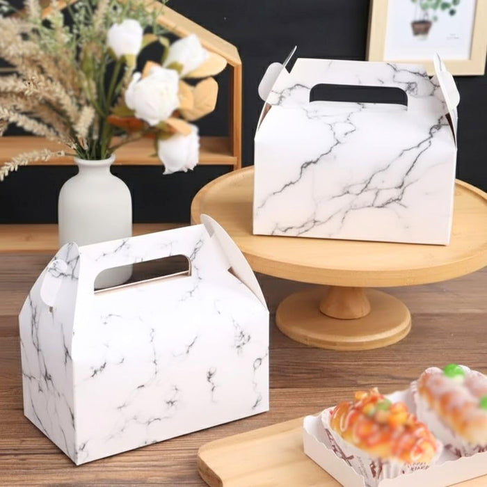 Marble print Decorative Folding Paper Gift Boxes For Gifting Chocolates, Dryfruits Items - Fancy Decorative packaging In Marriage Pooja Function Packing