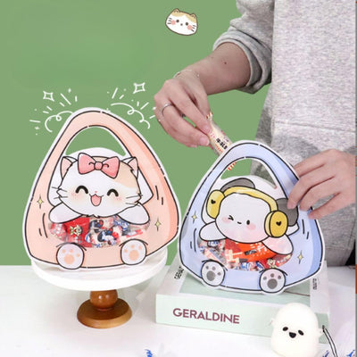 Cartoon Gift Pouch for Kids, Cute Animal Candy Bag, Return Gift Bag for Birthday, Baby Shower, Decorative Goodie Bag for Chocolates & Gifts, Traveling pouch