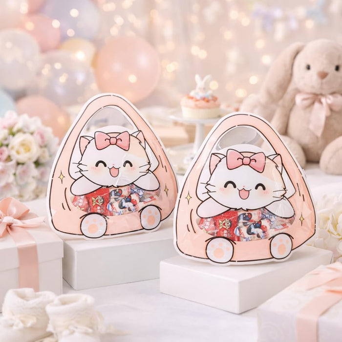 Cartoon Gift Pouch for Kids, Cute Animal Candy Bag, Return Gift Bag for Birthday, Baby Shower, Decorative Goodie Bag for Chocolates & Gifts, Traveling pouch