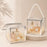 Clear Transparent Gift Box with Frame and Rope Handle for Hampers, Wedding Gifts, Return Gifts, Chocolates, Dry Fruits, Cosmetics, Baby Shower, Festive Gifting & Premium Gift Packaging (12 cm x 12 cm x 12 cm)