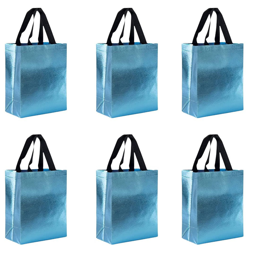 Small Size Non Woven Fabric Bag With Handle 22 x 21.5 cm Gift Paper bag, Carry Bags, gift bag, gift for Birthday, gift for Festivals, Season's Greetings and other Events(Blue)