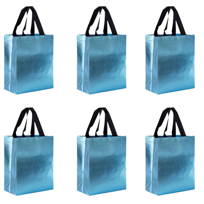 Small Size Non Woven Fabric Bag With Handle 22 x 21.5 cm Gift Paper bag, Carry Bags, gift bag, gift for Birthday, gift for Festivals, Season's Greetings and other Events(Blue)
