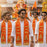 Premium Ganpati Bappa Morya Khes (Red & Orange) | Devotional Printed Puja Stole | 33 × 6 Inch | Ganesh Festival, Visarjan, Bhajan