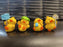 SATYAM KRAFT 1 Set Duck Miniature Set Decoration Gifts for Home Decor, Indoor Or Outdoor Garden, Car Dashboard, Office Desk & Diwali Decoration Items(Resin)(4 Piece in 1 Set) (Yellow)