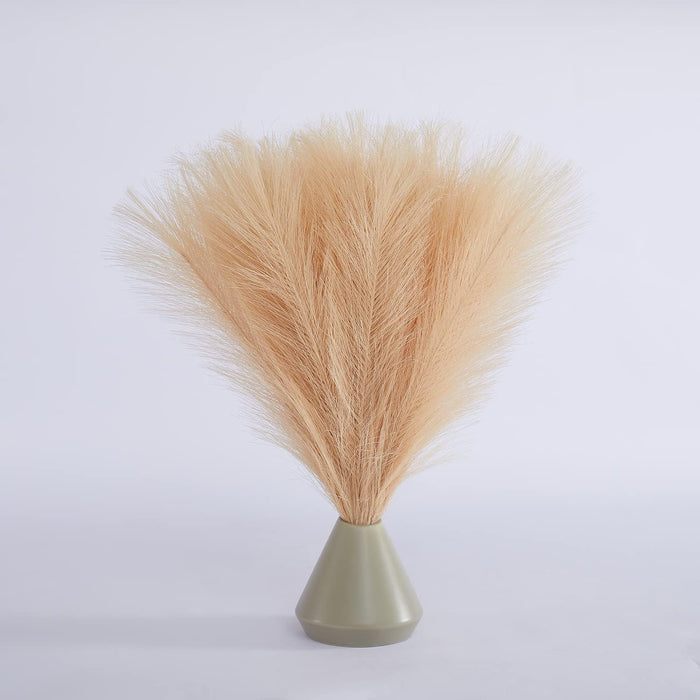 Artificial Big Pampas Grass Flowers Plant Home, Room, Office, Bedroom,Living Room, Table Decoration Craft Items Corner (Without Vase Pot) (32.5 Inch)