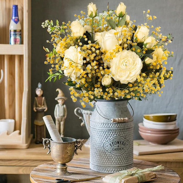 Artificial Baby’s Breath Gypsy Flowers | Gypsophila Bouquet for Home Decor, Bedroom, Balcony, Garden, Birthday Surprise & Wedding Décoration (28.5 cm)