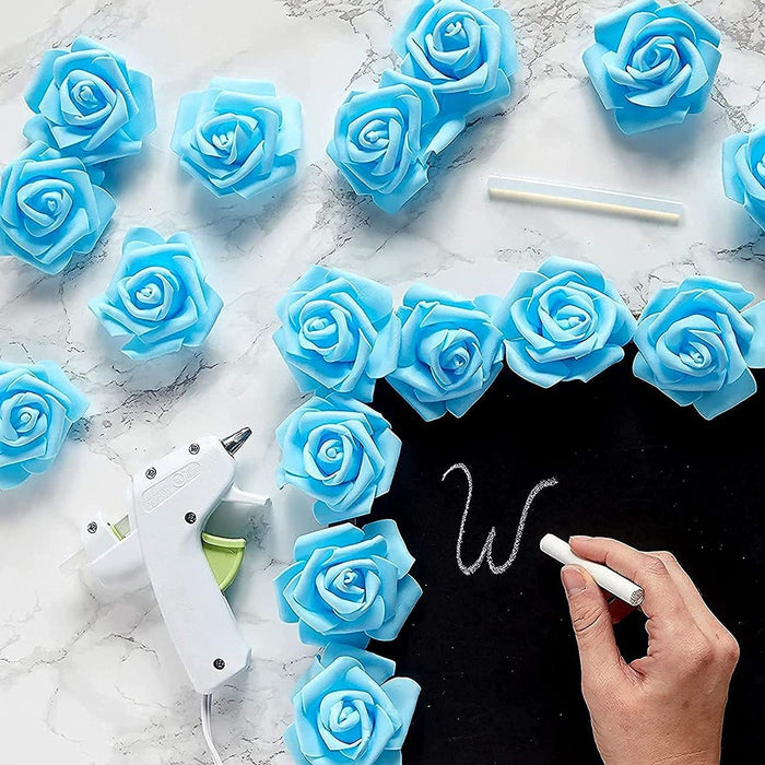Artificial Floating Rose Flower Head Foam Big Fake Beach Water Flowers, Pooja Thali, Festival and Events, Home, Table, Badroom, Pooja room, Diwali decoration items and Diy Craft