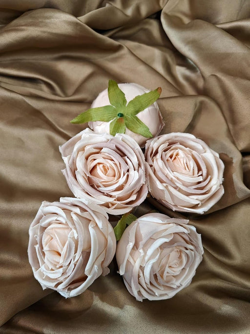 SATYAM KRAFT 12 pcs Artificial Flower Persian Buttercup Heads Rose Flowers for Gifting, Home, Mandir Pooja Table, Cake Decor, Bouquet Making, Backdrop, DIY Art Craft (Pack of 12)