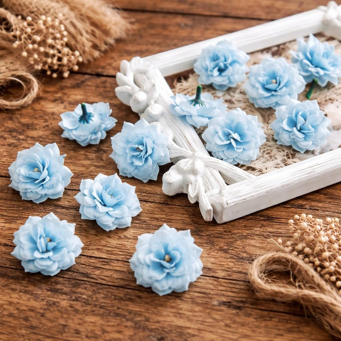 Artificial Eden Rose Flowers Head for Home Decoration and Craft (4 cm)