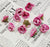 Artificial Small Rose Flowers Fake Fabric Head Rose Flowers For Home Decoration, Gift, Mandir Pooja Table, Cake Decor, Bouquet Making, Backdrop, DIY Art Craft, Diwali Items Material (4 cm)