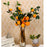 SATYAM KRAFT 3 Pcs Artificial Orange Flower Stick, Artificial Flower Decoration Plant for Home Decor Item, Multi Decoration Item, (Without vase)( Pack of 3)