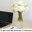 (7 head flower stick )Artificial Dahlia Fake Flowers for Home,Artificial Chrysanthemum Ball Flowers, Bedroom, Living Room, Decorative Items Office Table, Gifts (Without Vase Pot)