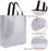 Big Size Non Woven Fabric Bag  With Handle 32 x 36 cm Gift Paper bag, Carry Bags, gift bag, gift for Birthday, gift for Festivals, Season's Greetings and other Events(Silver)