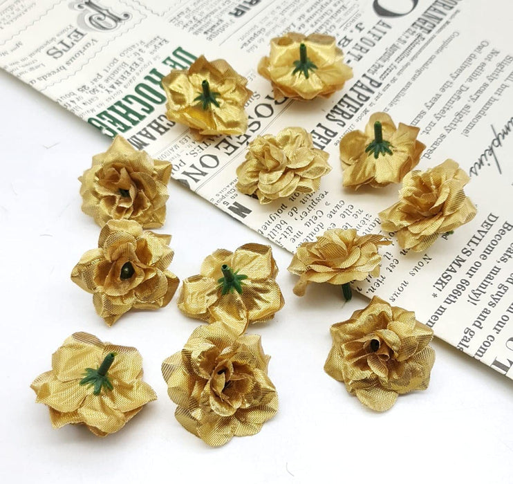 Artificial Eden Rose Flowers Head for Home Decoration and Craft (4 cm)