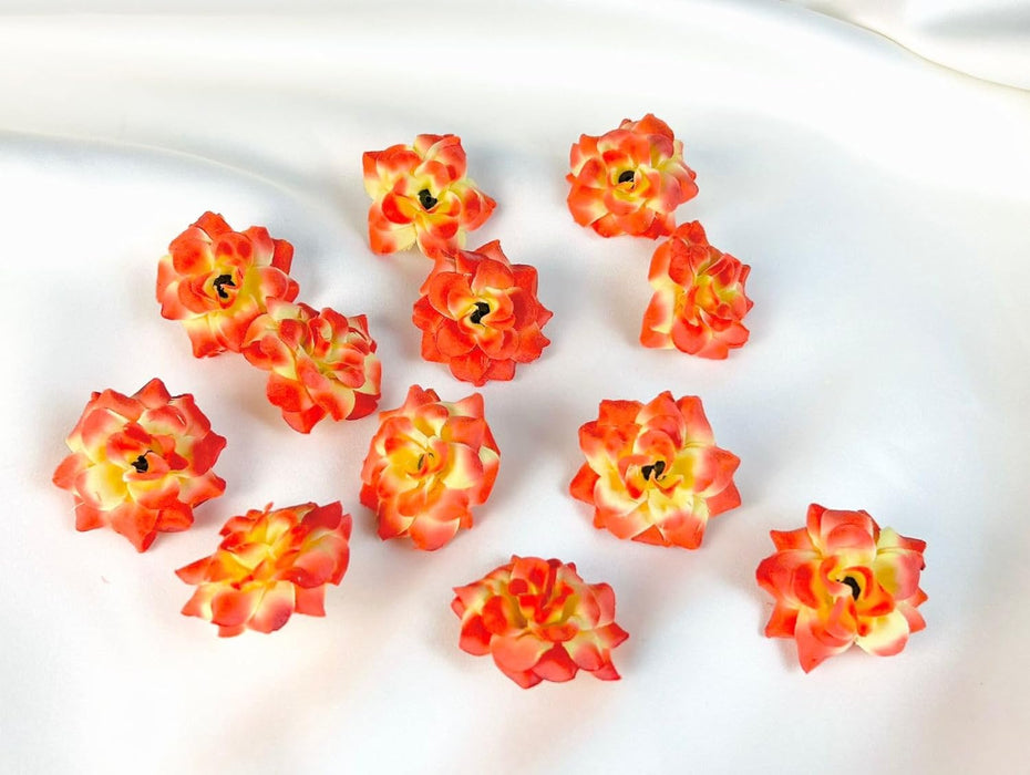 Artificial Eden Rose Flowers Head for Home Decoration and Craft (4 cm)