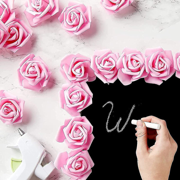 Artificial Floating Rose Flower Head Foam Big Fake Beach Water Flowers, Pooja Thali, Festival and Events, Home, Table, Badroom, Pooja room, Diwali decoration items and Diy Craft