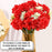 (7 head flower stick )Artificial Dahlia Fake Flowers for Home,Artificial Chrysanthemum Ball Flowers, Bedroom, Living Room, Decorative Items Office Table, Gifts (Without Vase Pot)