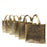 Small Size Non Woven Fabric Bag With Handle 28 x 25 cm Gift Paper bag, Carry Bags, gift bag, gift for Birthday, gift for Festivals, Season's Greetings and other Events(Gold)(Pack of 12)