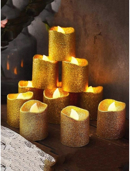 Acrylic Glitter Votive led Candle Tea Light Candle
