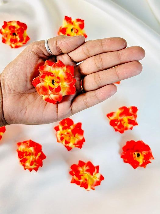 Artificial Eden Rose Flowers Head for Home Decoration and Craft (4 cm)