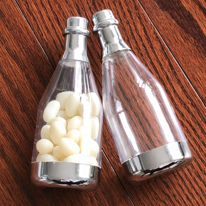 Small Size Golden Acrylic Box Champagne Design Plastic Storage Bottles (11.5 cm) | Perfect for Return Gifts, Chocolates, Dry Fruits & Invitations baatli,batli,chandi