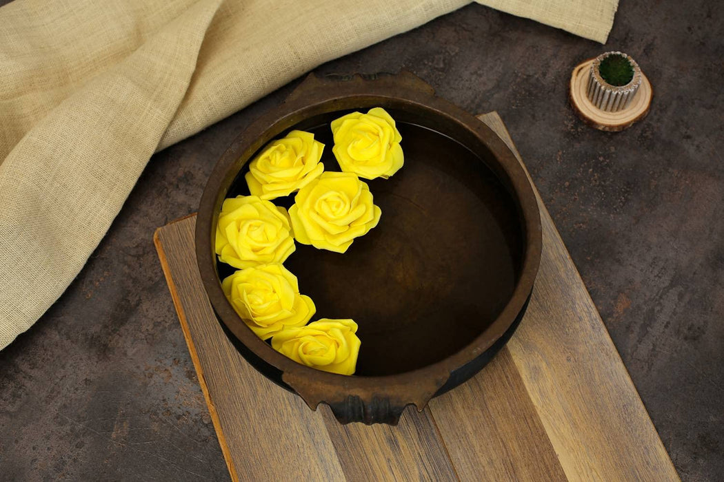 Artificial Floating Rose Flower Head Foam Big Fake Beach Water Flowers, Pooja Thali, Festival and Events, Home, Table, Badroom, Pooja room, Diwali decoration items and Diy Craft