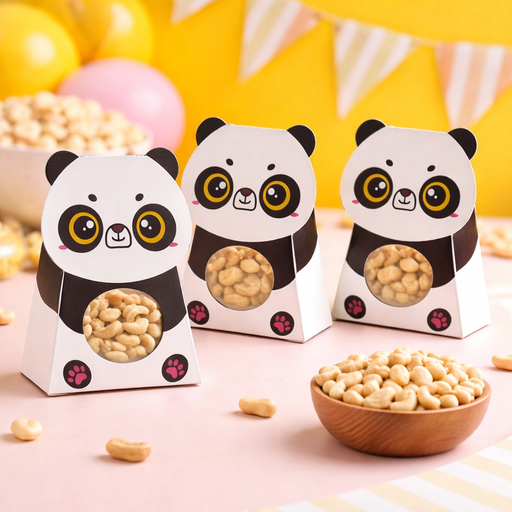 Panda Animal Shape Folding Storage Paper Box, Perfect for Packing Chocolate, Dry Fruits, Birthday, Engagement, Return Gift, Baby Shower, Festivals