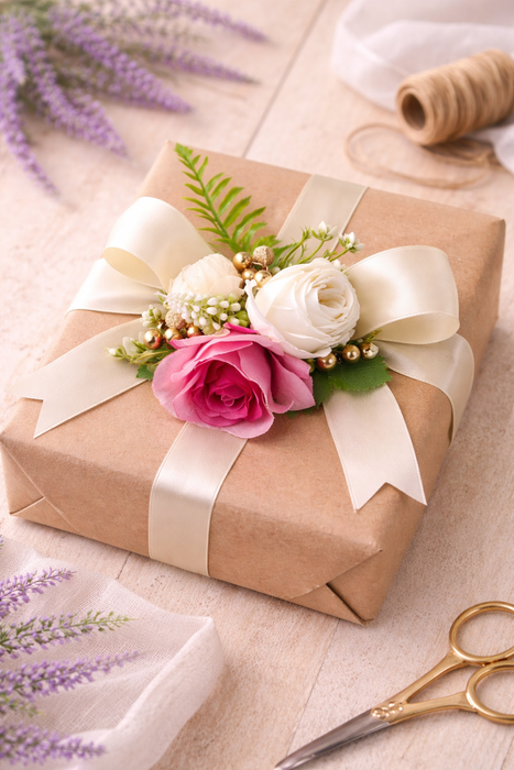 Artifical Flower stylish Brooches Ready to use flower bunch for any occation, Ganpati decor, Toran decoration stylish brooches.