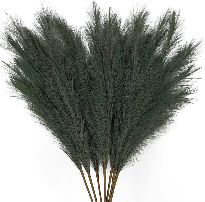 Artificial Big Pampas Grass Flowers Plant Home, Room, Office, Bedroom,Living Room, Table Decoration Craft Items Corner (Without Vase Pot) (32.5 Inch)