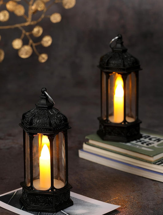 3 pcs Lantern Antique LED Lamp perfect for decorative Candle