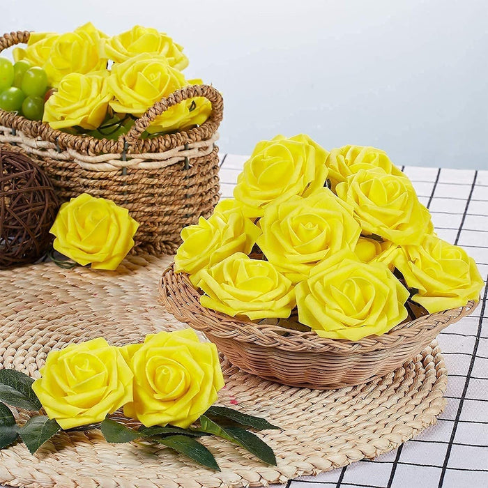 Artificial Floating Rose Flower Head Foam Big Fake Beach Water Flowers, Pooja Thali, Festival and Events, Home, Table, Badroom, Pooja room, Diwali decoration items and Diy Craft