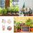 Rabbits Miniature Set for Unique Gift, Home, Bedroom, Living Room, Office, Restaurant Decor, Figurines and Garden Decor Items - Resin (Multicolor) (4 Piece in 1 Set)