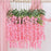 (43.2 inch) Artificial Wisteria Vine Ratta Fake Wisteria Hanging Garland Silk Long Hanging Bush Flowers String for Home Decor,Diwali Decor,Valentine's Day Decoration