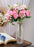 Artificial Peony Rose Flower Bunch for - Home, Office, Bedroom, Balcony,Table Display, Living Room Decoration and Craft Corner- (Without Vase)
