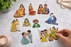 10 pcs Marriage/shadi cutout collection (random design)