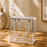 Clear Transparent Gift Box with Frame and Rope Handle for Hampers, Wedding Gifts, Return Gifts, Chocolates, Dry Fruits, Cosmetics, Baby Shower, Festive Gifting & Premium Gift Packaging (20 cm x 21 cm x 9 cm)