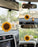 2 Pcs Artificial Sunflower Crochet Hanging Ornament for Home Decor | Handmade Sunflower Car Mirror Hanging Accessory | Crochet Flower Car Dashboard Decoration | Home, Window, Door