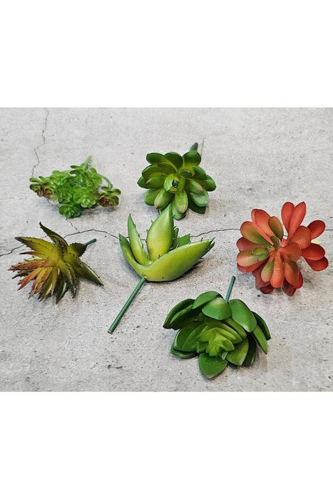 Artificial Succulent Heads Small Mini Plants,Plant Add Charm to Your Home Decor